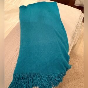 Harper Teal Throw Blanket
